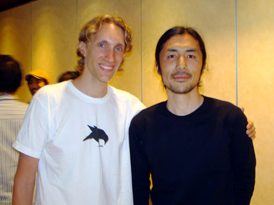 Keita Takahashi and I at the Sense of Wonder Night, 2008